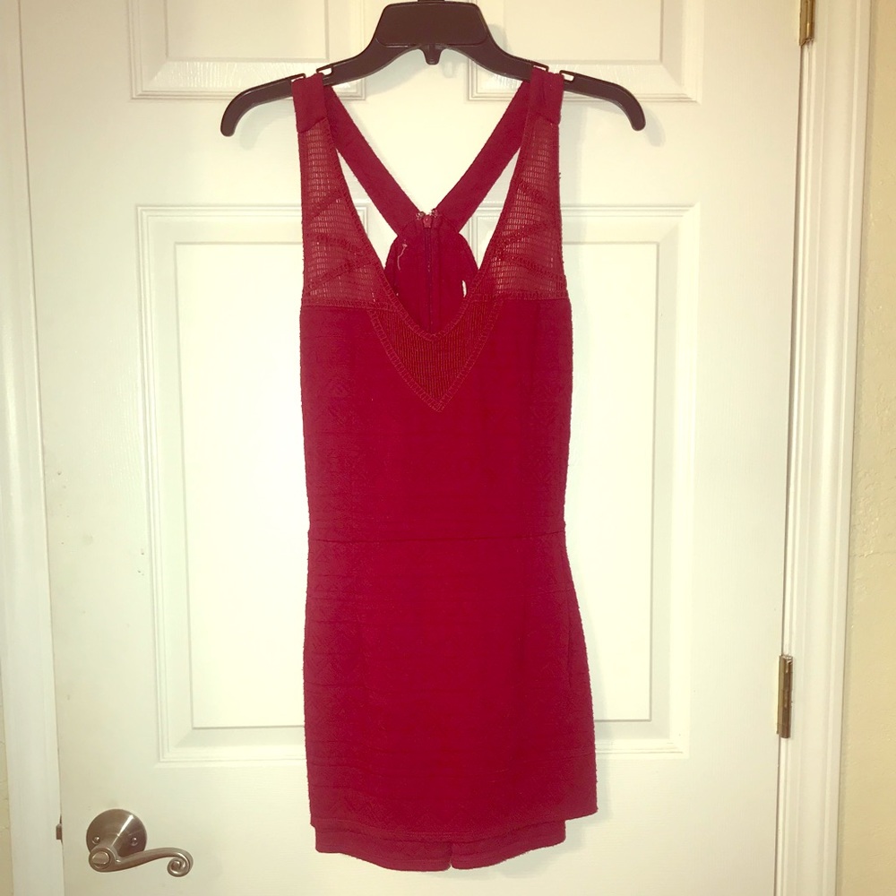 Free people red romper